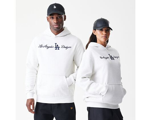 Mikina New Era - MLB Graphic Oversized Hoody - LA Dodgers - Heather Grey