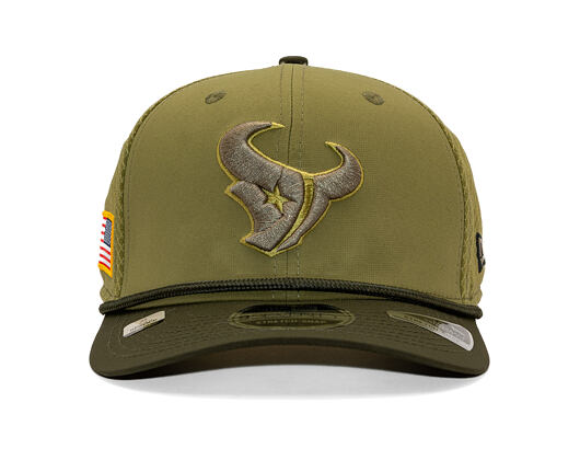 Kšiltovka New Era - NFL25 "Salute to Service" - 9SEVENTY Stretch-Snap - Houston Texans