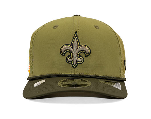 Kšiltovka New Era - NFL25 "Salute to Service" - 9SEVENTY Stretch-Snap - New Orleans Saints