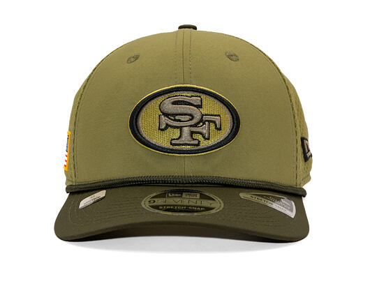 Kšiltovka New Era - NFL25 "Salute to Service" - 9SEVENTY Stretch-Snap - San Francisco 49ers