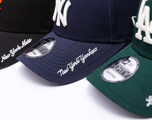Kšiltovka New Era - MLB Visor Script 9FORTY - NY Yankees - Navy