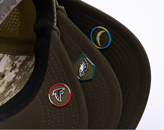 Kšiltovka New Era - NFL25 "Salute to Service" - 9SEVENTY Stretch-Snap - Philadelphia Eagles