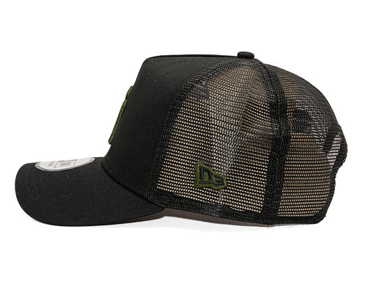 Kšiltovka New Era - MLB Essential 9FORTY Trucker - NY Yankees - Black / Rifle Green