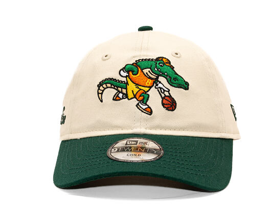 Dětská Kšiltovka New Era - Branded Kids Mascot 9TWENTY - Cream / Dark Green