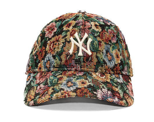 Dámská Kšiltovka New Era - MLB Womens Floral 9TWENTY - NY Yankees - Black / Cream