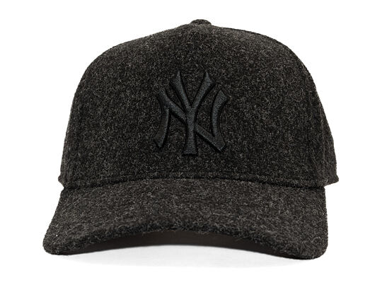 Kšiltovka New Era - MLB Melton Wool 9FORTY A-Frame - NY Yankees - Black