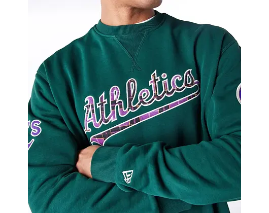 Mikina New Era - MLB Infill Crewneck - Oakland Athletics