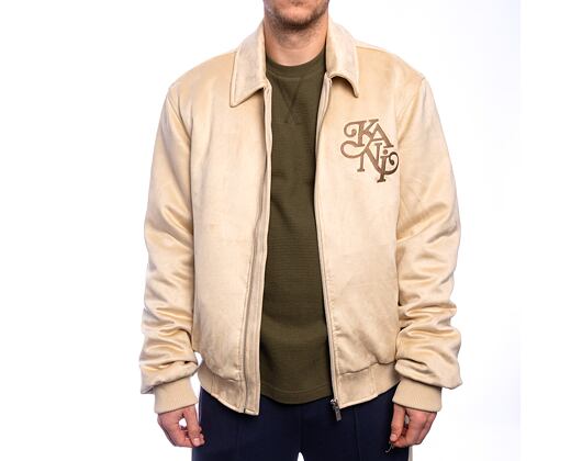 Bunda Karl Kani - Legacy Faux Suede Bowling Jacket - Beige
