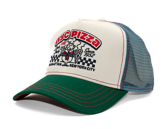 Kšiltovka Stetson - Trucker Cap Pizza by JJ Hats - Green/Off-White