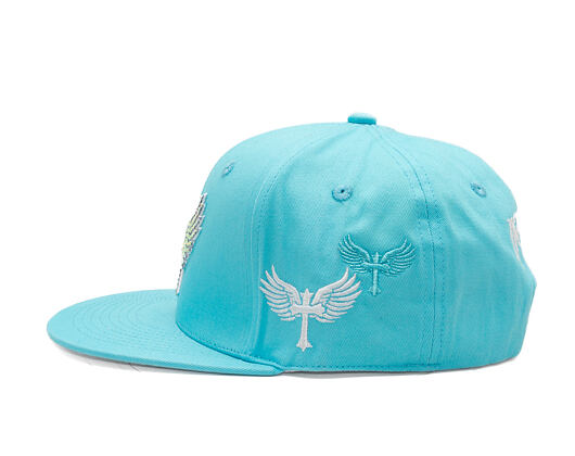 Kšiltovka Reflection Luxury Shine Loud Snapback - Baby Blue / White