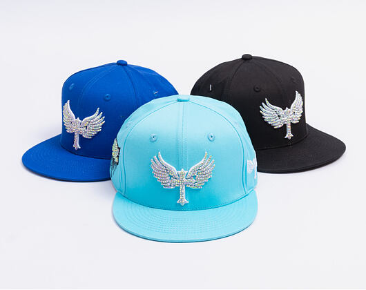 Kšiltovka Reflection Luxury Shine Loud Snapback - Baby Blue / White