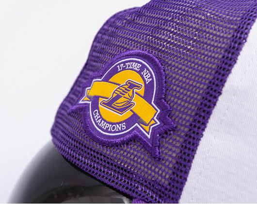 Kšiltovka New Era - NBA Side Patch 9FORTY - A-Frame Trucker - LA Lakers - Purple