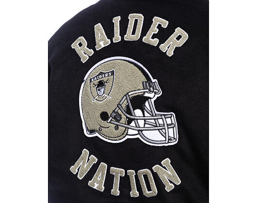 Bunda Mitchell & Ness - NFL Blackout Collection Varsity Jacket Oakland Raiders - Black