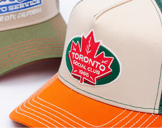 Kišltovka Stetson - Trucker Cap Toronto Social Club - Orange / Beige