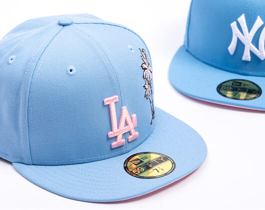 Kšiltovka New Era - MLB Palm & Taco 59FIFTY - LA Dodgers - Sky Blue / Pink UV