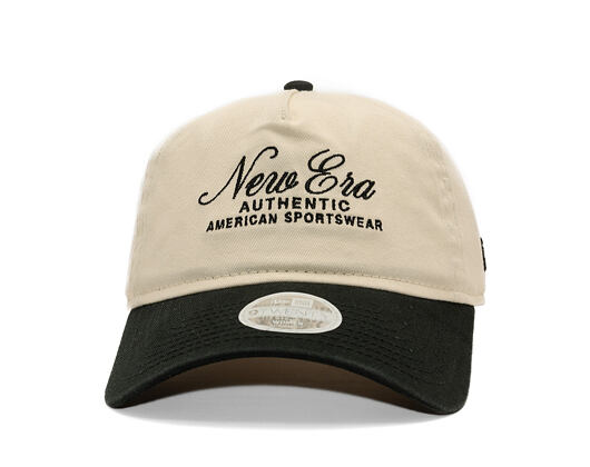 Dámská Kšiltovka New Era - Branded Script 9TWENTY A-Frame - Cream