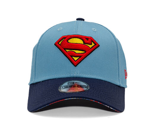 Dětská Kšiltovka New Era - Warner Bros DC Universe 9FORTY - Superman - Sky Blue