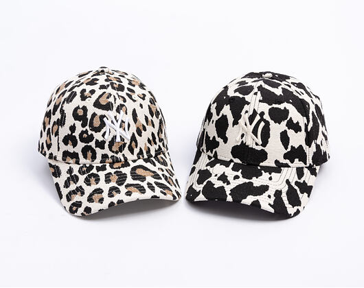 Dámská Kšiltovka New Era - MLB Leopard Midi 9FORTY - NY Yankees - Camel