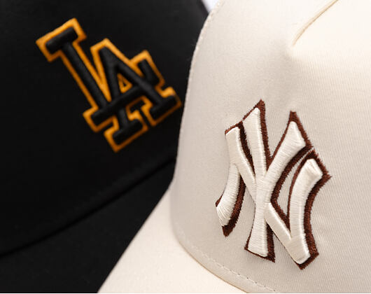 Kšiltovka New Era - MLB Outline 9FORTY Trucker - NY Yankees - Cream