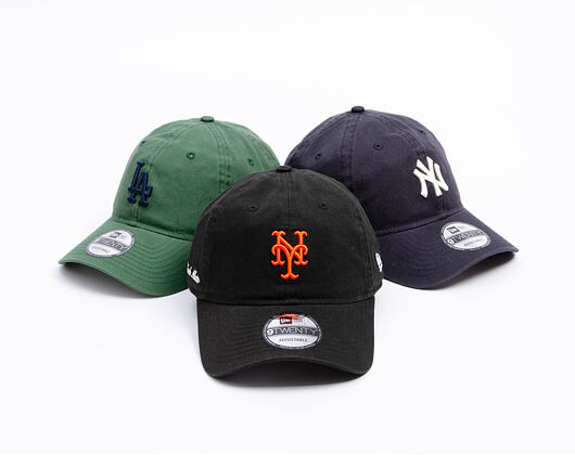 Kšiltovka New Era - MLB Washed Script 9TWENTY - NY Mets - Black