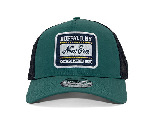 Kšiltovka New Era - Branded Patch 9FORTY Trucker - Pine Green