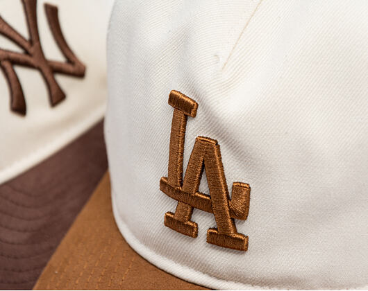 Kšiltovka New Era - MLB Suede Visor 9FIFTY A-Frame - LA Dodgers - Cream