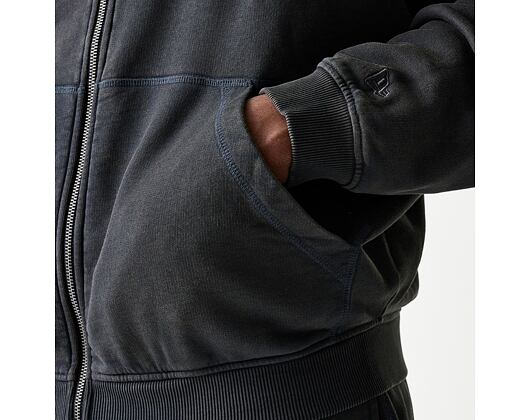 Mikina New Era - MLB Washed Full Zip Hoody - LA Dodgers - Dark Grey