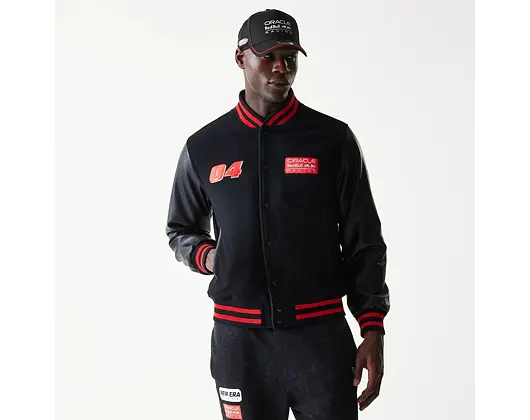 Bunda New Era - F1 Varsity Jacket - Red Bull F1 - Black