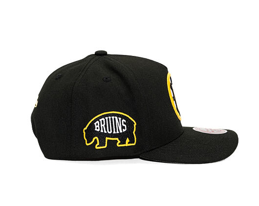 Kšiltovka Mitchell & Ness - Boston Bruins - Double Clutch Pro Snapback - Black