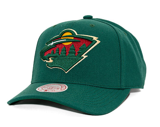 Kšiltovka Mitchell & Ness - Minnesota Wild - Team Ground 2.0 Pro Snapback - Hunter Green