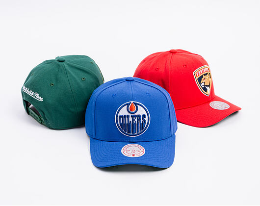 Kšiltovka Mitchell & Ness - Edmonton Oilers - Team Ground 2.0 Pro Snapback - Navy