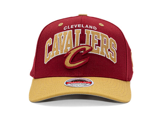 Kšiltovka Mitchell & Ness - NBA Team Arch Snapback - Cleveland Cavaliers - Dark Red / Gold
