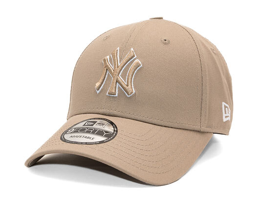 Kšiltovka New Era - MLB Outline 9FORTY - NY Yankees - Light Brown