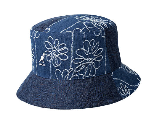 Klobouk Kangol - TRENDS PACK - Denim Mashup Bucket - Medium Blue Floral