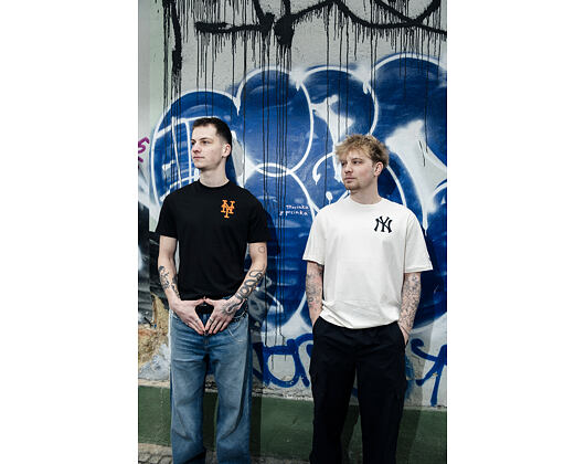 Triko New Era - MLB Food Graphic Tee - NY Yankees - Off White