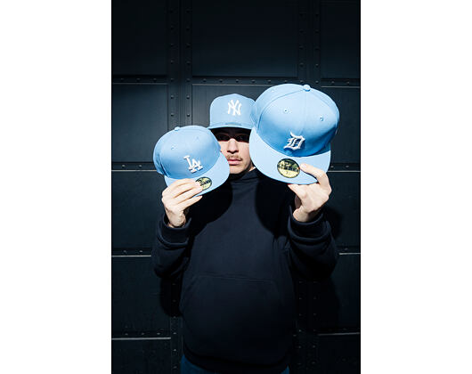Kšiltovka New Era - MLB Seasonal 59FIFTY - Detroit Tigers - Sky Blue / Pink UV