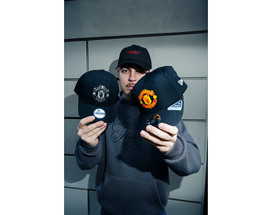 Kšiltovka New Era -  Patch 9SEVENTY Stretch-Snap - Manchester United FC - Black