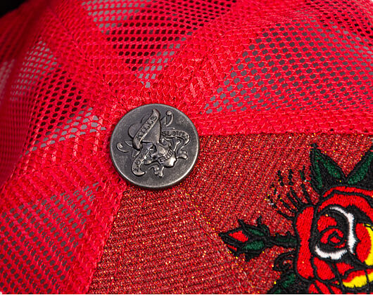 Kšiltovka Ed Hardy - Brave Hearts 6 Panel Metallic Trucker Cap - Samba