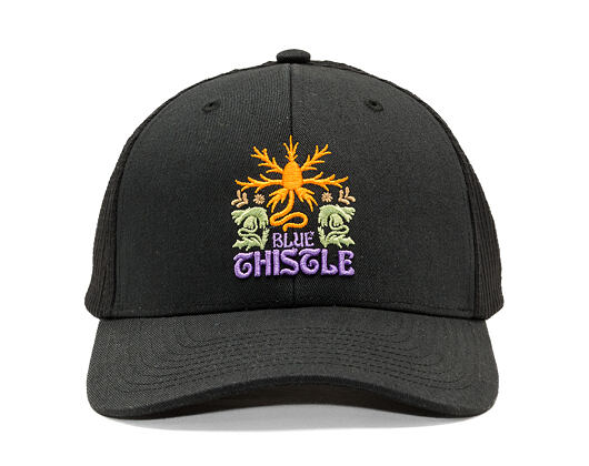 Kšiltovka Picture - Kuldo Trucker - Black - Blue Thistle Patch