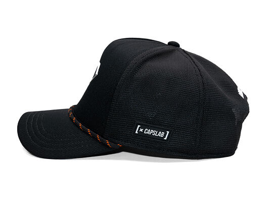 Kšiltovka Capslab - Trucker DC Comics - Metal Superman Patch - Black / Silver