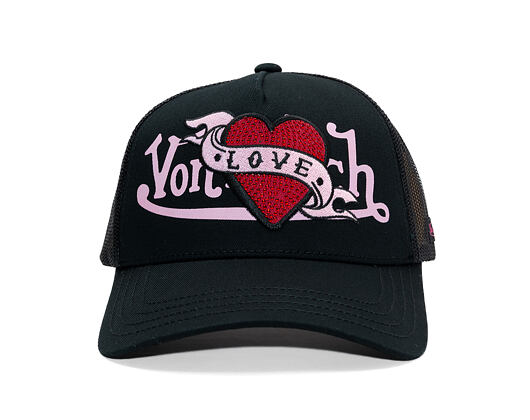 Kšiltovka Von Dutch - Trucker - Stoned Love Logo Black/Pink