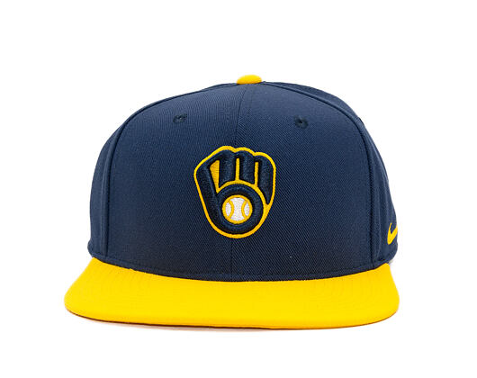 Kšiltovka Nike - Dri-Fit Pro - Milwaukee Brewers - Midnight Navy 44B/Amarillo 78H