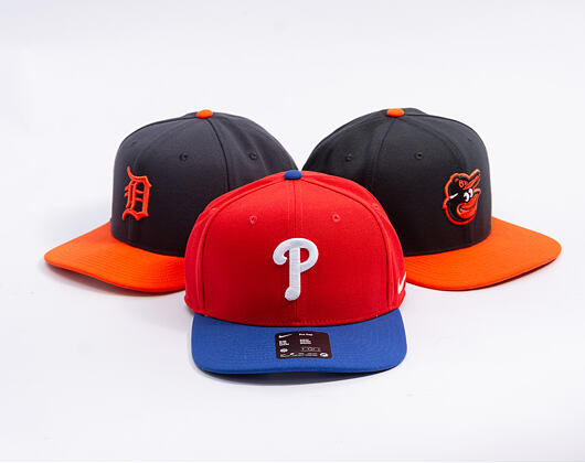 Kšiltovka Nike - Dri-Fit Pro - Philadelphia Phillies - Sport Red 62Q/Rush Blue 4EW