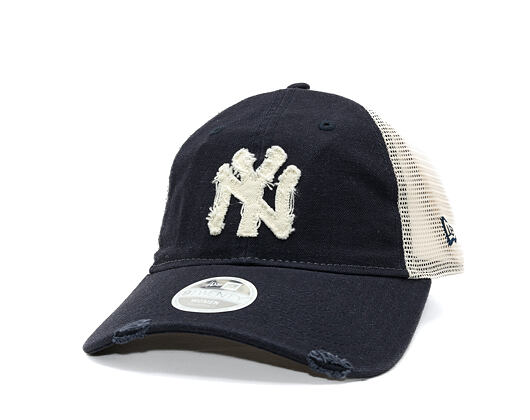 Dámská Kšiltovka New Era - MLB Distress Trucker 9TWENTY Trucker - NY Yankees - Navy