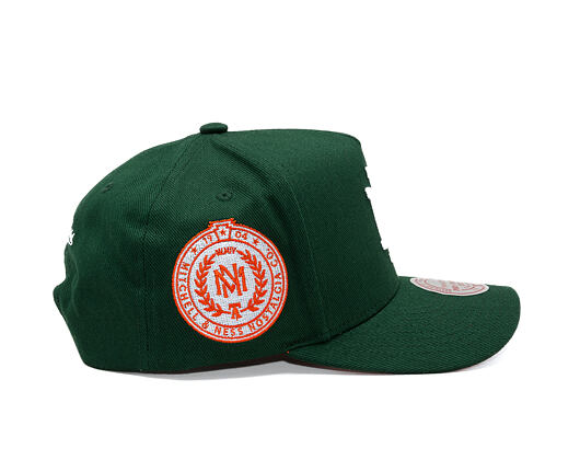 Kšiltovka Mitchell & Ness  - Branded Emerald Slam Pro Pinch Snapback - Green/Orange