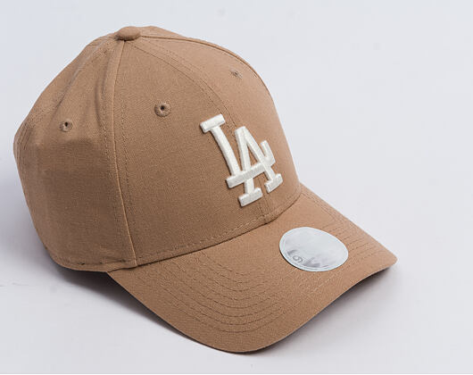 Dámská Kšiltovka New Era - MLB Linen 9FORTY - LA Dodgers - Camel