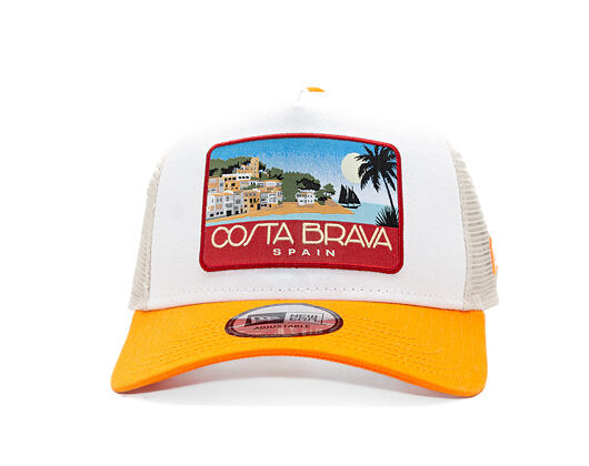 Kšiltovka New Era - Branded Location Patch 9FORTY A-Frame Trucker - Orange