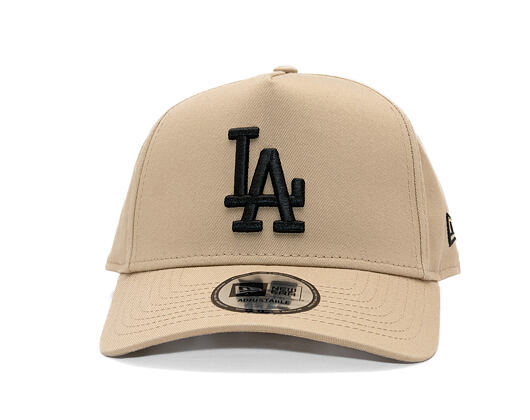 Kšiltovka New Era - MLB Essential 9FORTY A-Frame - LA Dodgers - Camel / Black