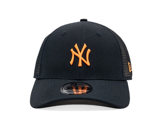 Kšiltovka New Era - MLB Midi Homefield 9FORTY Trucker - NY Yankees - Navy / Orange