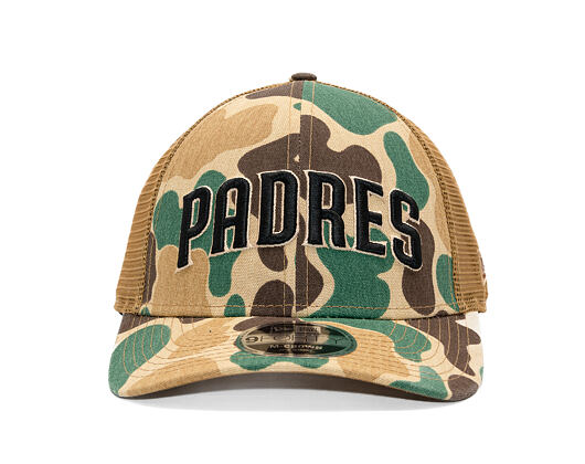 Kšiltovka New Era - MLB Wordmark Camo 9FORTY M-CROWN - San Diego Padres - Wheat